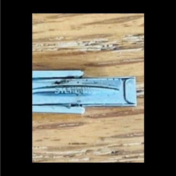 Sheryl Jones Garnet and Silver Cufflinks - Picture 3 of 3